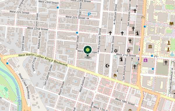 Standard road map thumbnail of Pearl Street Co-op located at 2000 Pearl St, Austin, TX 78705
